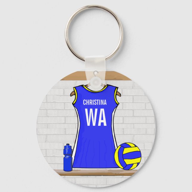 Custom Netball Uniform - Keychain (Front)