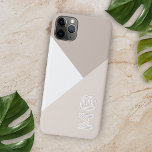 Custom Neutral Ivory Beige Taupe Brown Natural iPhone 11 Pro Max Case<br><div class="desc">Contemporary light ecru, ivory, beige, and neutral natural colored monogram cellphone case. With room to customize with a name, monogram, or initials of your choice. Beautiful, modern, and cool cover for the trend-savvy and art-loving hip trendsetter, artsy motif lover who wants to protect their phone from dust and dirt, wear...</div>