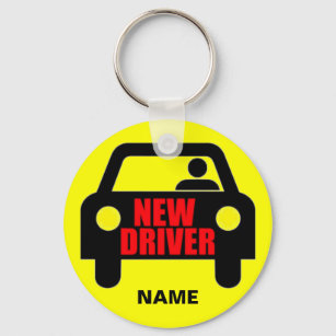 Custom New Driver Safety Keychain