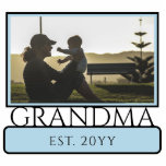 Custom New Grandma Est. Photo Sculpture<br><div class="desc">Personalized Custom New Grandma to be Grandma Est First Mother's Day Gifts!</div>