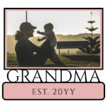 Custom New Grandma Est. Photo Sculpture<br><div class="desc">Personalized Custom New Grandma to be Grandma Est First Mother's Day Gifts!</div>