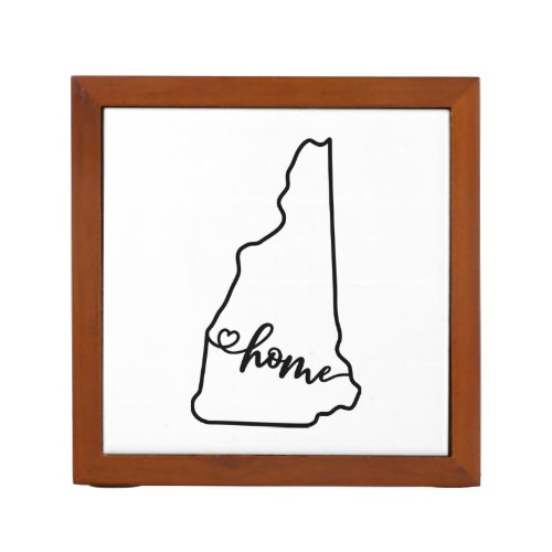 Custom New Hampshire State US Outline Home Art Desk Organizer