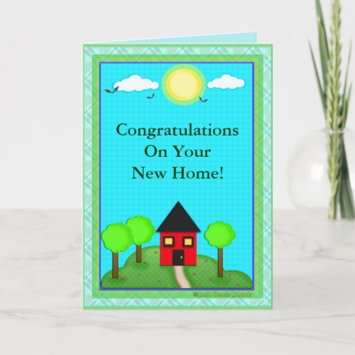 Custom New Home Congratulations Card
