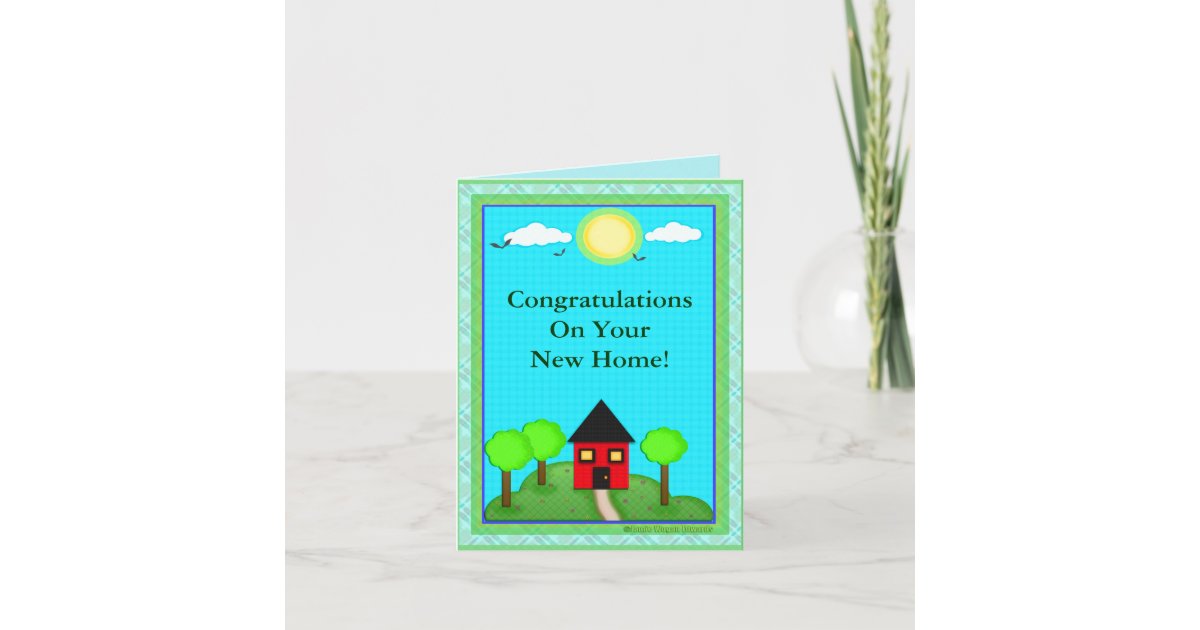 Custom New Home Congratulations Card | Zazzle