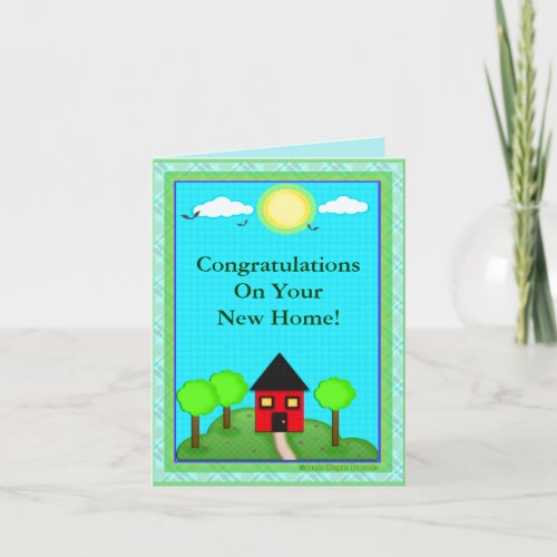 Custom New Home Congratulations Card