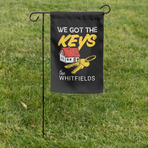 Custom New Home Owners Housewarming Party Garden Flag