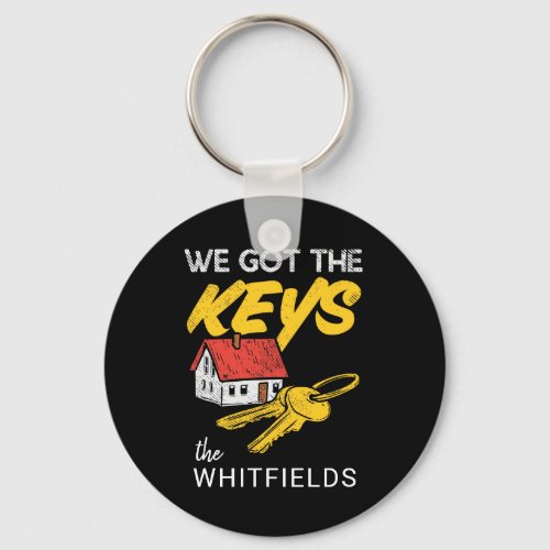 Custom New Home Owners Matching Housewarming Party Keychain