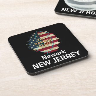 Custom New Jersey State Beverage Coaster