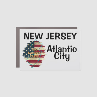 Custom New Jersey State Car Magnet