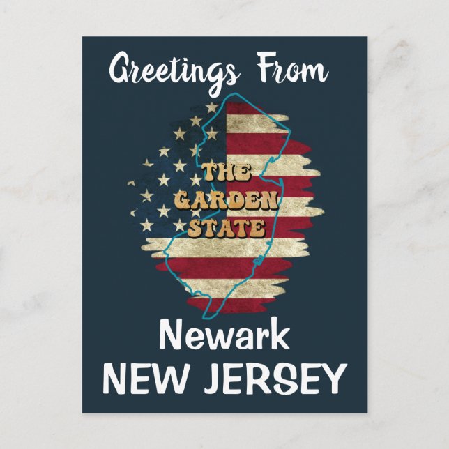 Custom New Jersey State Holiday Postcard (Front)