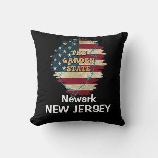 Custom New Jersey State Throw Pillow