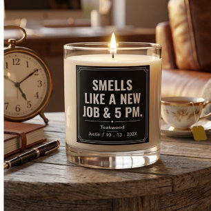 Custom New Job Scented Candle - Funny Coworker
