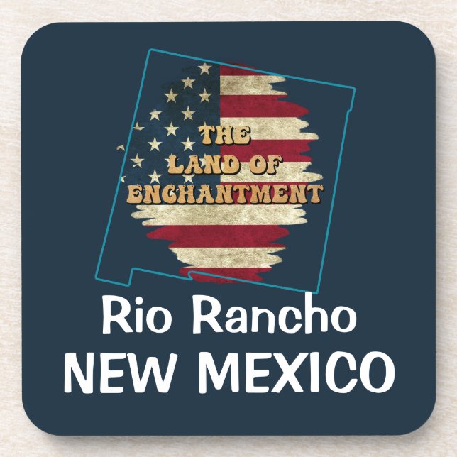 Custom New Mexico state Beverage Coaster (Front)