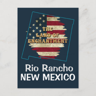 Custom New Mexico state Holiday Postcard
