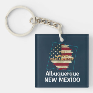 Custom New Mexico state Keychain
