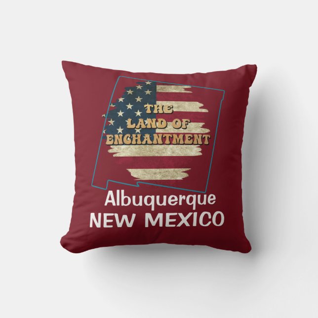 Custom New Mexico state  Throw Pillow (Front)