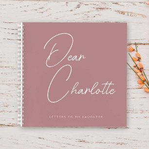 Custom New Mom Gift Minimalist Stylish Script Notebook