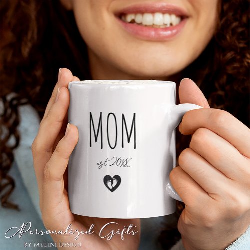 Custom New Mom or New Grandma Gift Coffee Mug