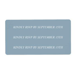 Custom &#39;new RSVP date&#39; stickers for Michelle