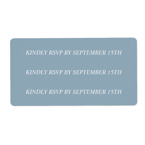Custom new RSVP date stickers for Michelle