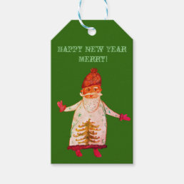 Custom  New Year,  Santa Claus  Gift Tags