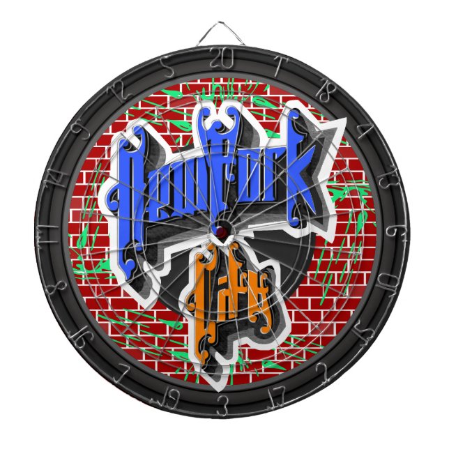 Custom New York City Dart Board (Front)