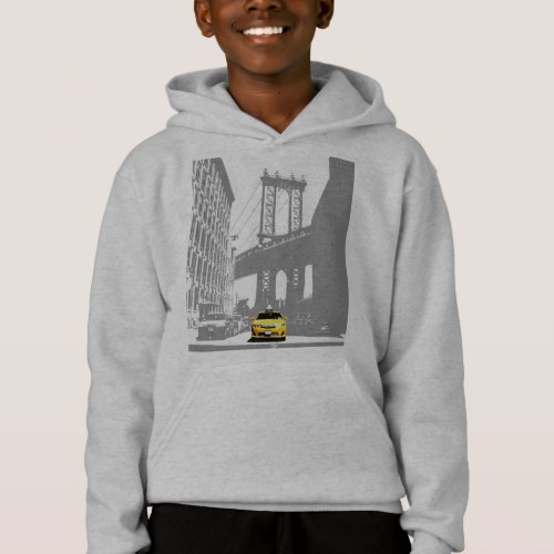 Custom New York City Nyc Yellow Taxi Kids Boys Hoodie