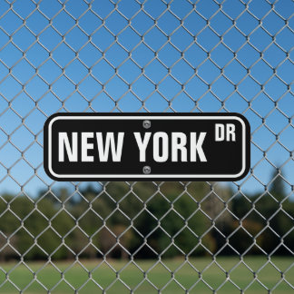 Custom New York Street Metal Sign