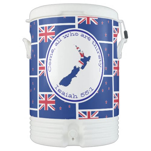 Custom NEW ZEALAND FLAG Beverage Cooler