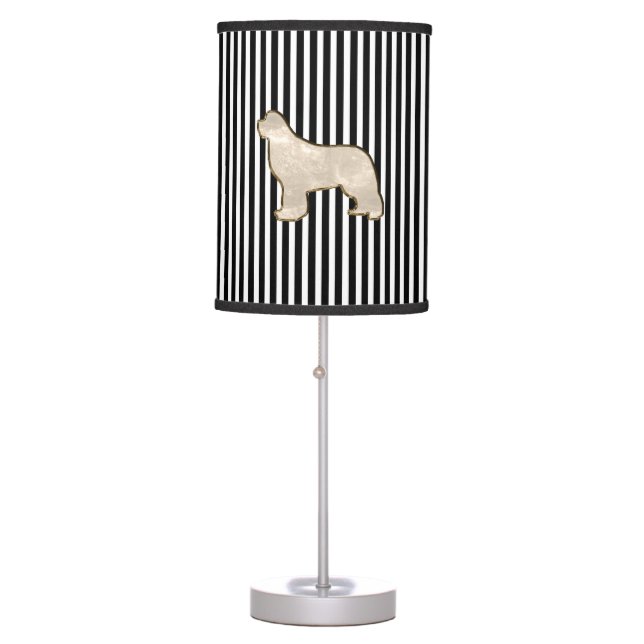 Custom newfoundland dog lamp (Front)