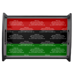 Custom NGUZO SABA 7 Principles Kwanzaa Serving Tray