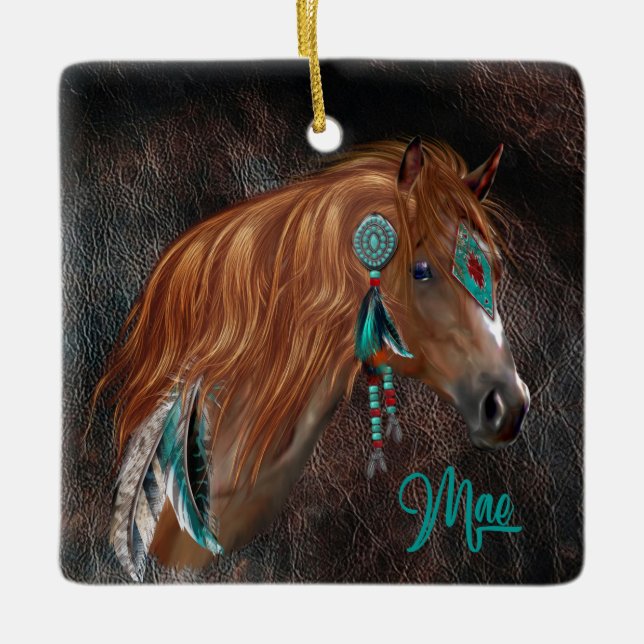 Custom Nicole - Mae 2  Ceramic Ornament (Front)