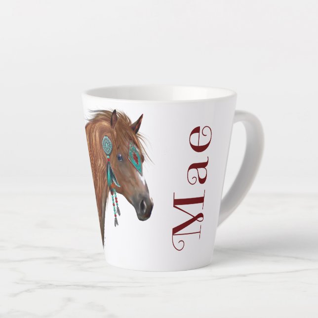 Custom Nicole - Mae 2 Latte Mug (Right Angle)