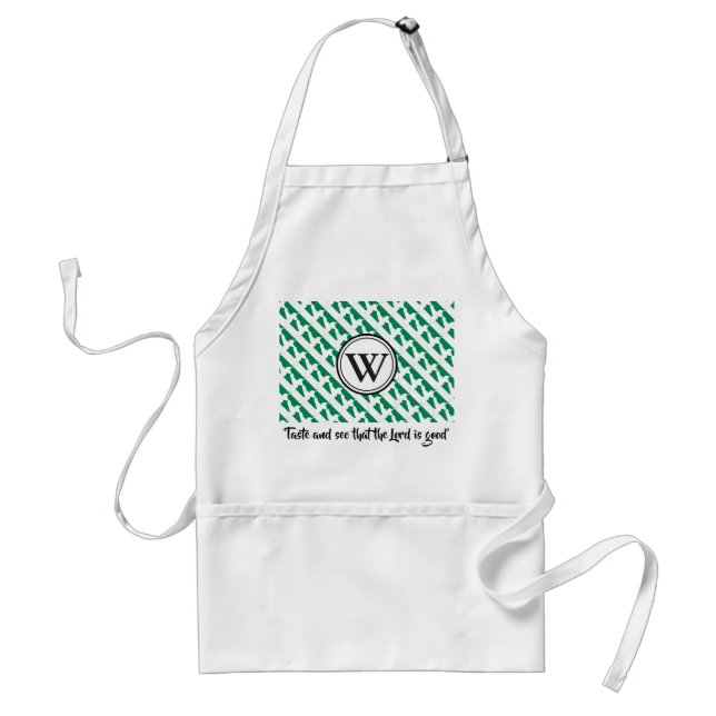 Custom NIGERIA Monogram Adult Apron (Front)