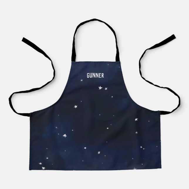 Custom Night Sky All-Over Print Apron (Front)