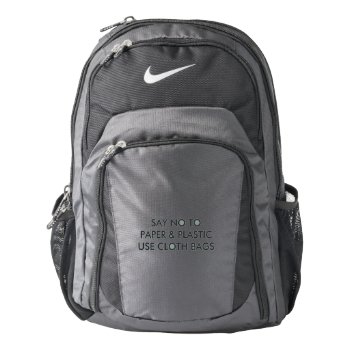 Custom Nike Performance Backpack  Anthracite/black Backpack by jabcreations at Zazzle