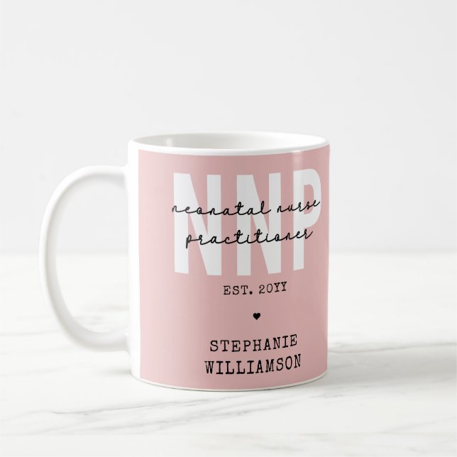 Custom NNP Neonatal Nurse Practitioner Coffee Mug (Left)
