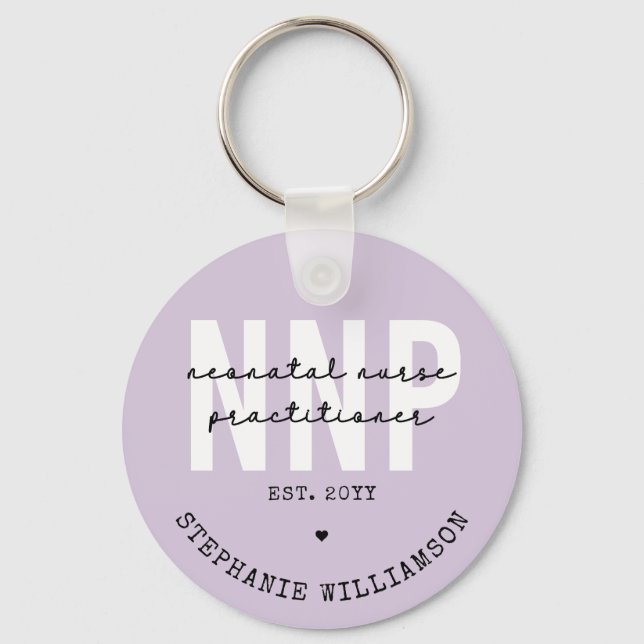 Custom NNP Neonatal Nurse Practitioner Keychain (Front)