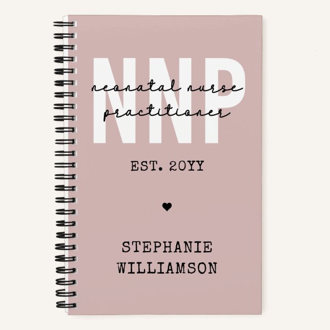 Custom NNP Neonatal Nurse Practitioner Notebook (Front)