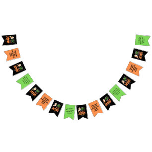Custom NO HOCUS POCUS Christian Halloween Bunting Flags