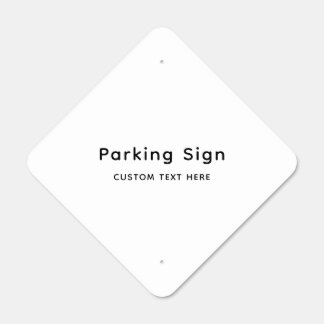 Custom Non Reflective 18" x 18" Diamond Metal Sign