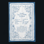 Custom Nonna’s Recipe Keepsake Tea Towel<br><div class="desc">Create a heartfelt kitchen keepsake with this custom printed tea towel featuring Nonna’s favorite recipe. Personalize the text to make a meaningful Christmas family gift,  a thoughtful newlywed gift for a bride,  or a sentimental Mother’s Day gift she’ll treasure. Visit the full collection for matching items.</div>