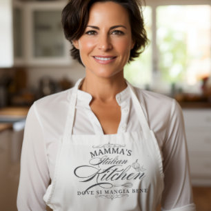 Custom Nonna's Italian Kitchen Elegant  Apron
