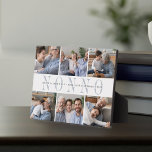 Custom Nonno Grandchildren Photo Collage Plaque<br><div class="desc">Create a sweet gift for a beloved grandfather with this six photo collage plaque. "Nonno" appears in the center in soft gray lettering,  with your custom message and grandchildren's names overlaid.</div>