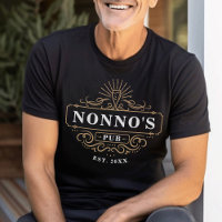 Custom Nonno's Pub Home Bar Year Established