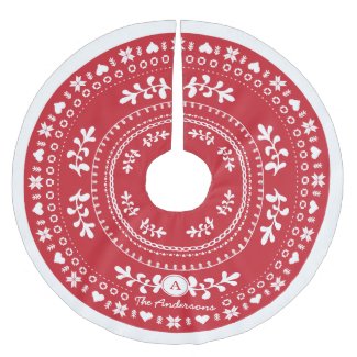 Custom Nordic Christmas Tree Skirt