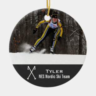 Cross Country Skiing Christmas Ornaments Zazzle 100 Satisfaction Guaranteed