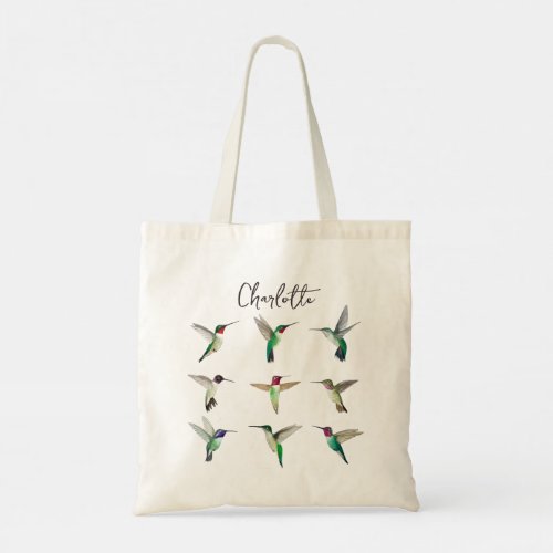 Custom North American Hummingbirds Tote Bag