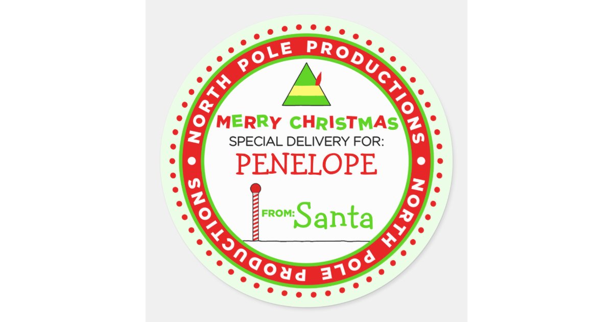 North pole address labels