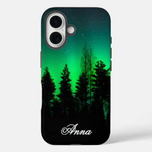 Custom Northern Lights iPhone 16 Case